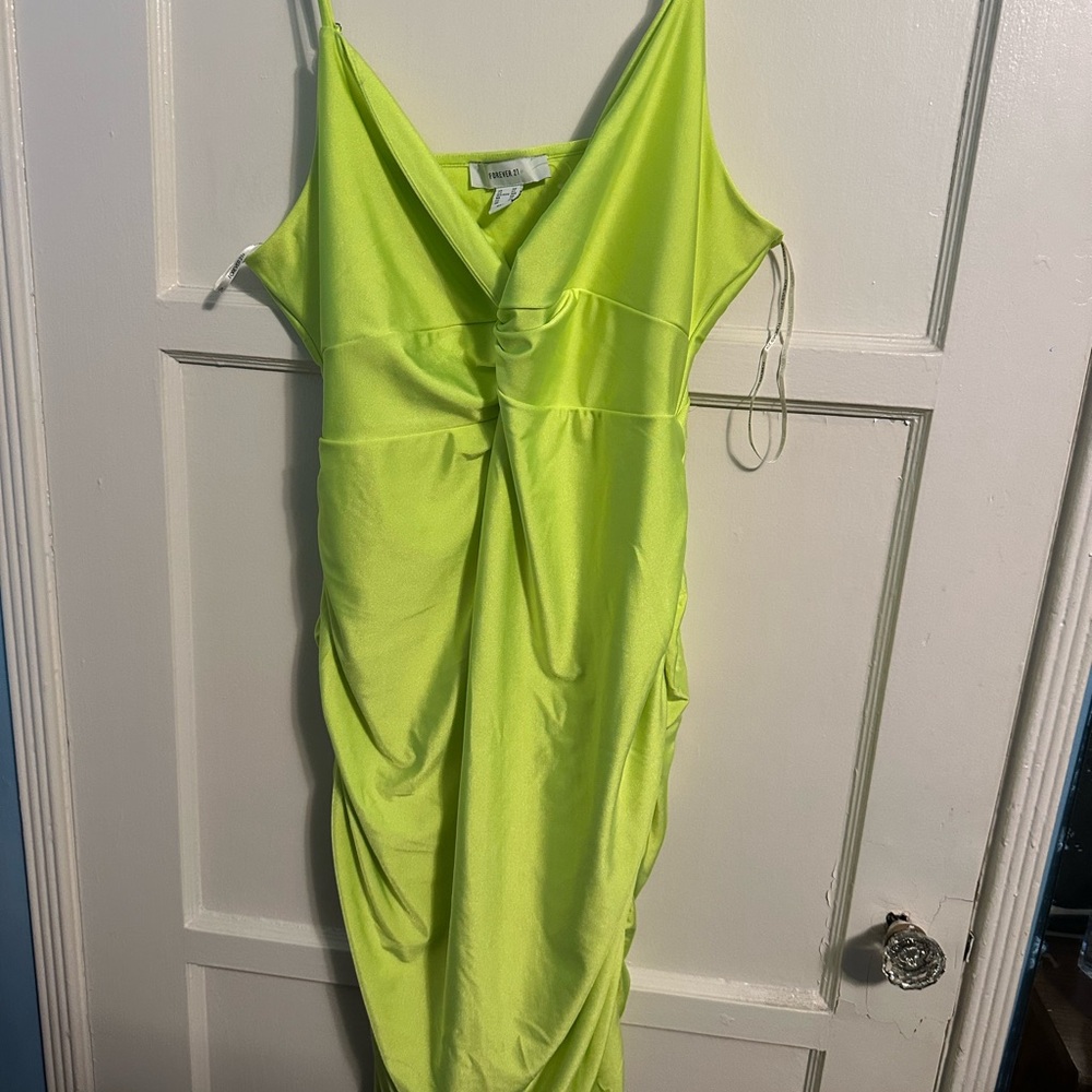 Forever 21 Neon Yellow Dress